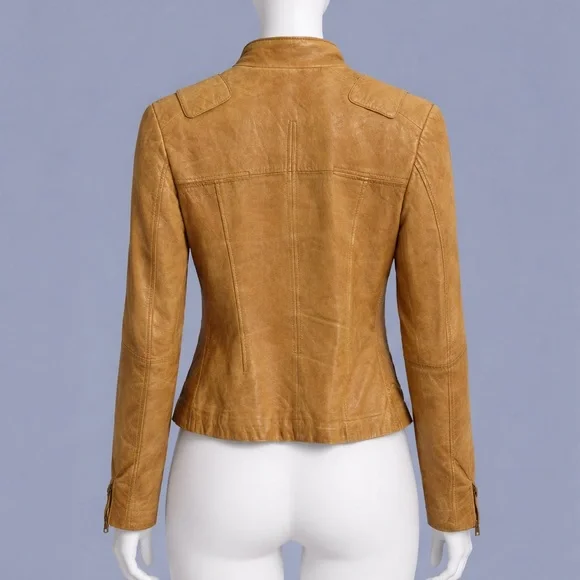 Tristan & Iseut Stylish Leather Women's Jacket - Picture 3 of 4